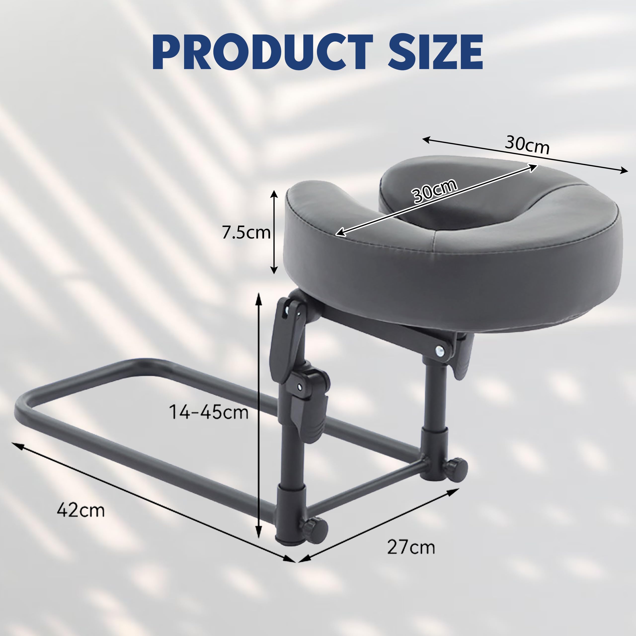 Mesa de Masaje Facial con cojín Universal Ajustable reposacabezas(Gris) | Mesa de masaje facial con cojín universal ajustable reposacabezassoporte facial, masaje domésti