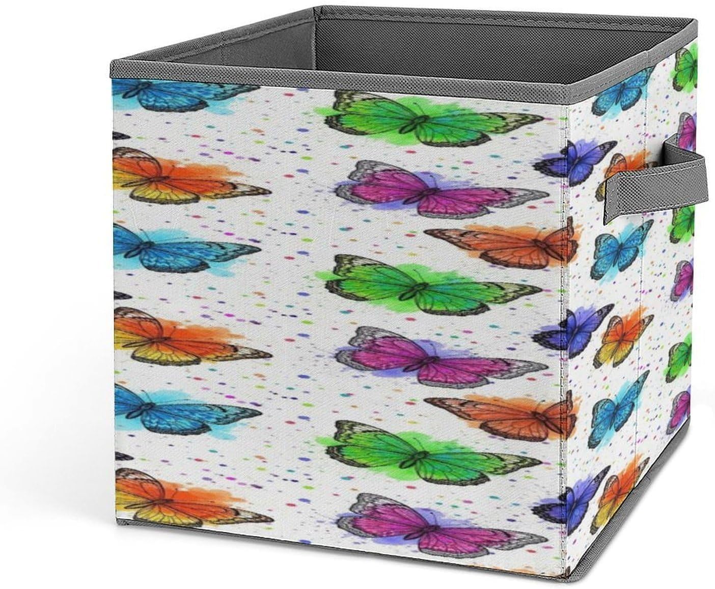 Space Saving Colorful Butterfly Household Container