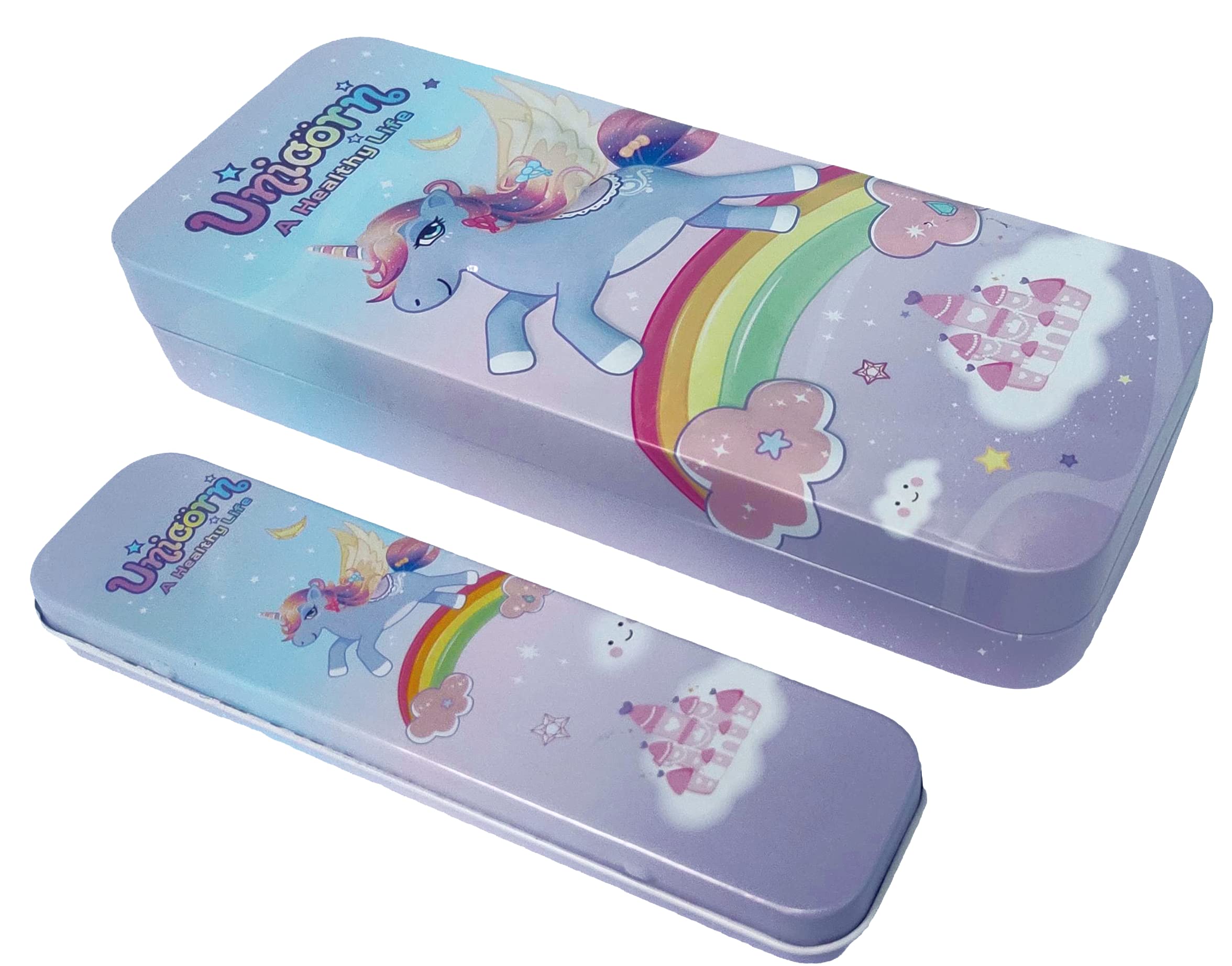 SHREE TECHNESH Metal 3D Unicorn Pencil Box With Mini Pencil Box For School Girls (Multicolor) (B09XQXF3CY) Amazon Price History, Amazon Price Tracker
