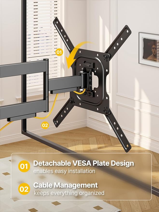 Soporte articulado para TV de 23 a 65 pulgadas monTEK miniatura 4