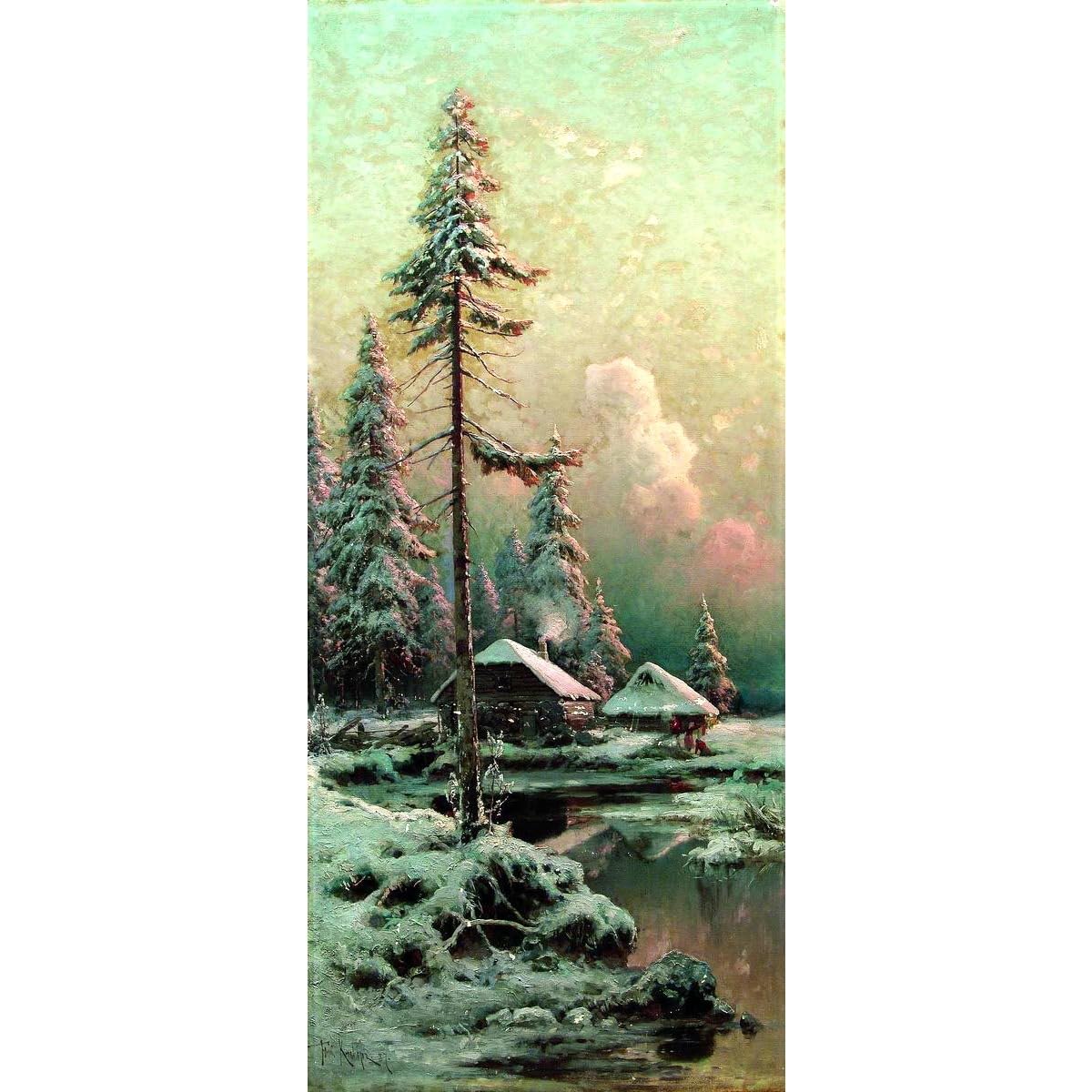 Impression sur toile paysage d'hiver KLEVER Iuliiy 127x101cm - 2