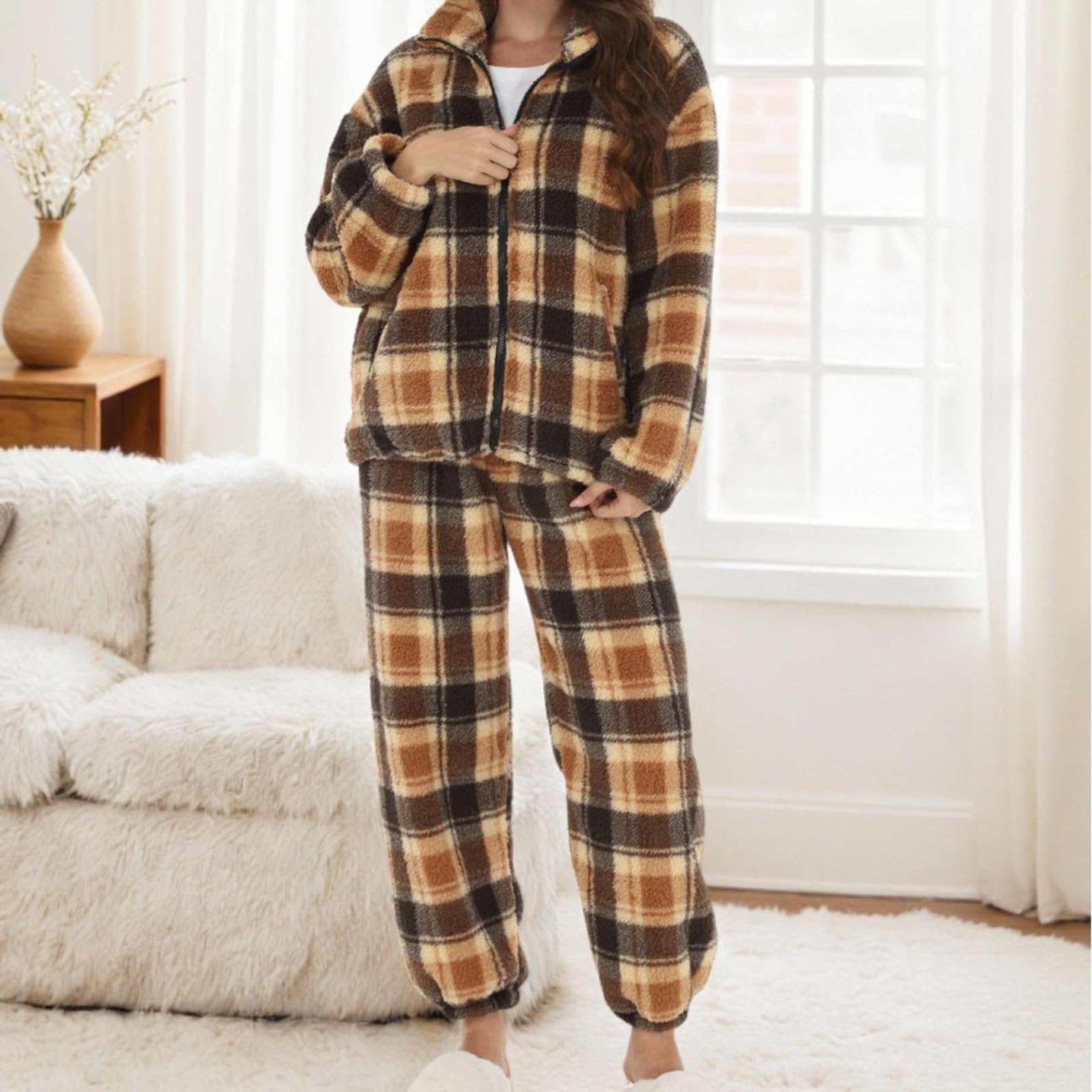Da Donna, Pigiami in Pile, Comodi Pullover, Pantaloni Notte, Indumenti Notte Caldi E Rilassanti di Coppia Invernali Set Pigiama Donna Bottoni Cotone Corto Lungo Curvy Estivo Primavera