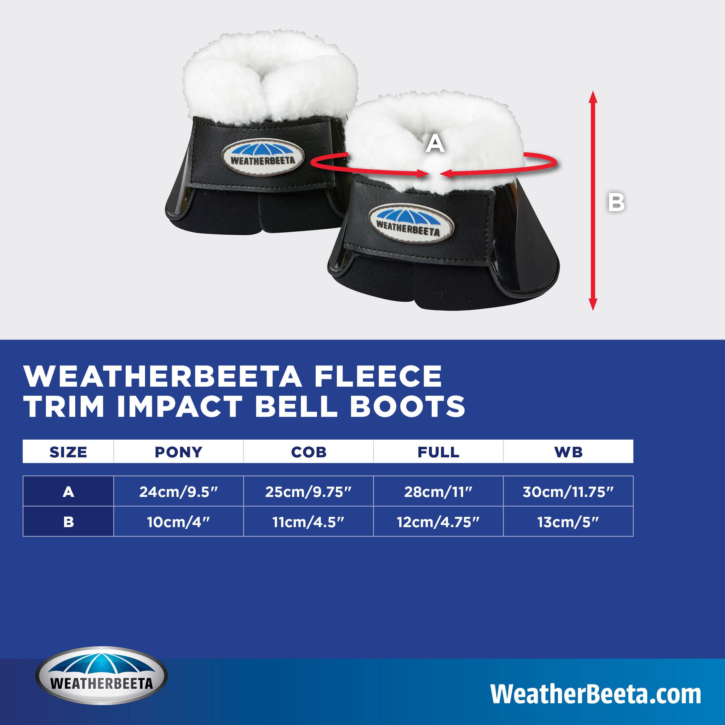Weatherbeeta Botas de Campana de Impacto Recortadas de Lana