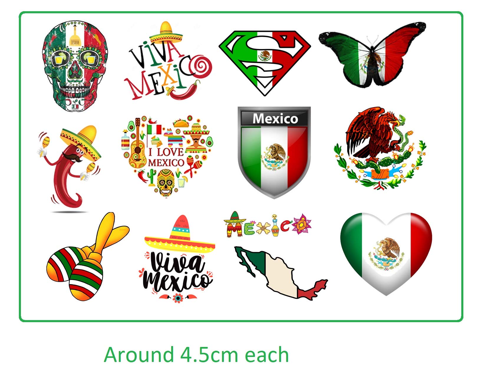 Mexico Collection (Mexico Temporary Tattoos)