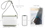 Sac transdermique transparent avec tige en cuir végétalien