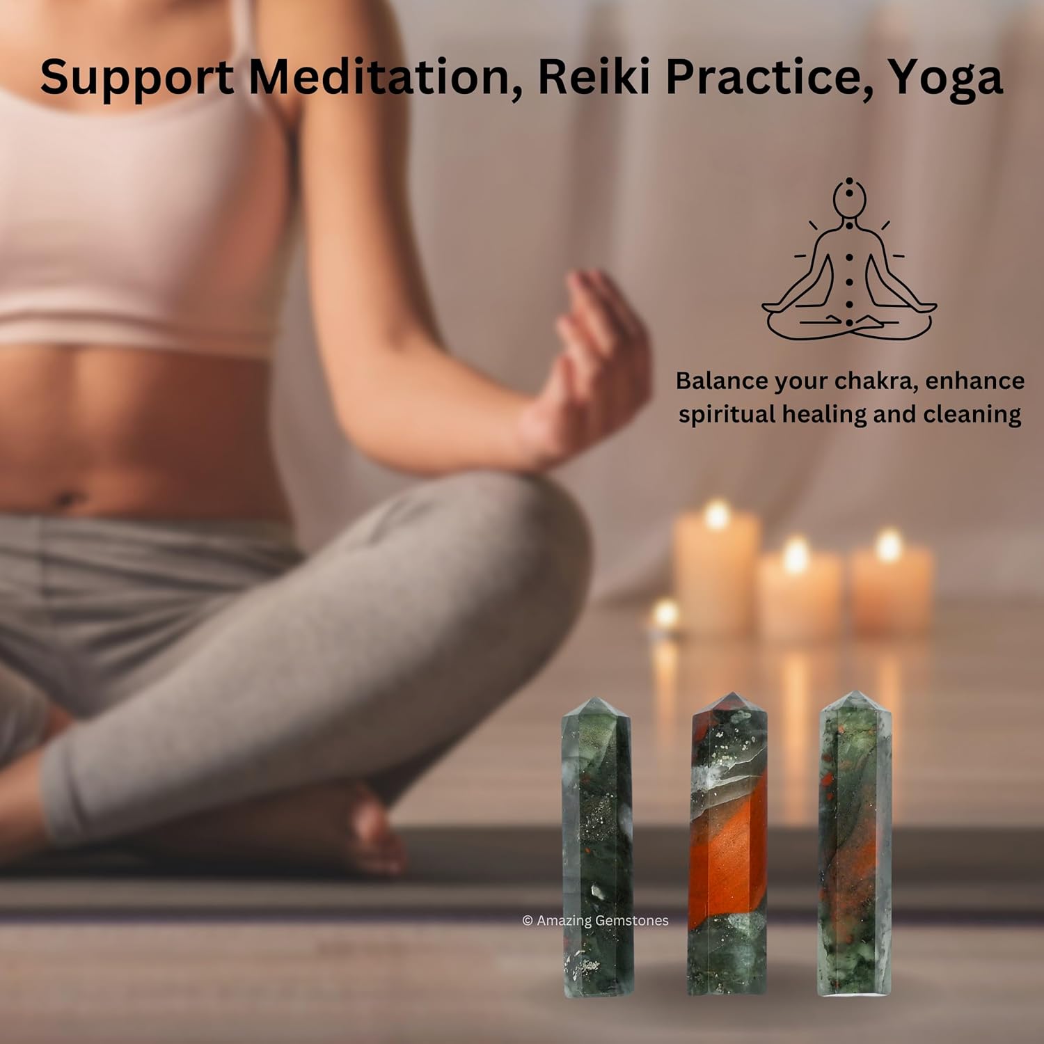 Amazing Gemstone Crystal Points Bulk Healing Crystals & Stones - Premium Single Terminated Healing Wand Point Bulk Crystals for Crafts, Crystal Grid, DIY Work - Image 5