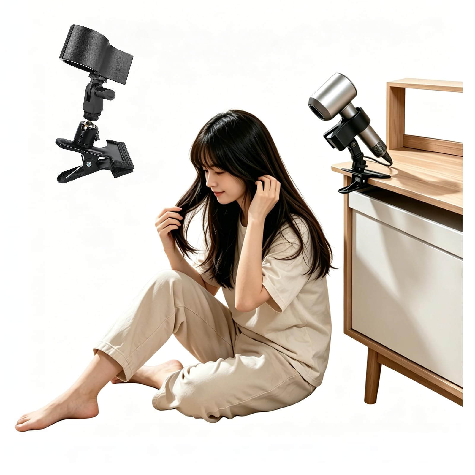 Amazon.co.jp: Sedrick ドライヤーホルダー ドライヤースタンド ハンズ