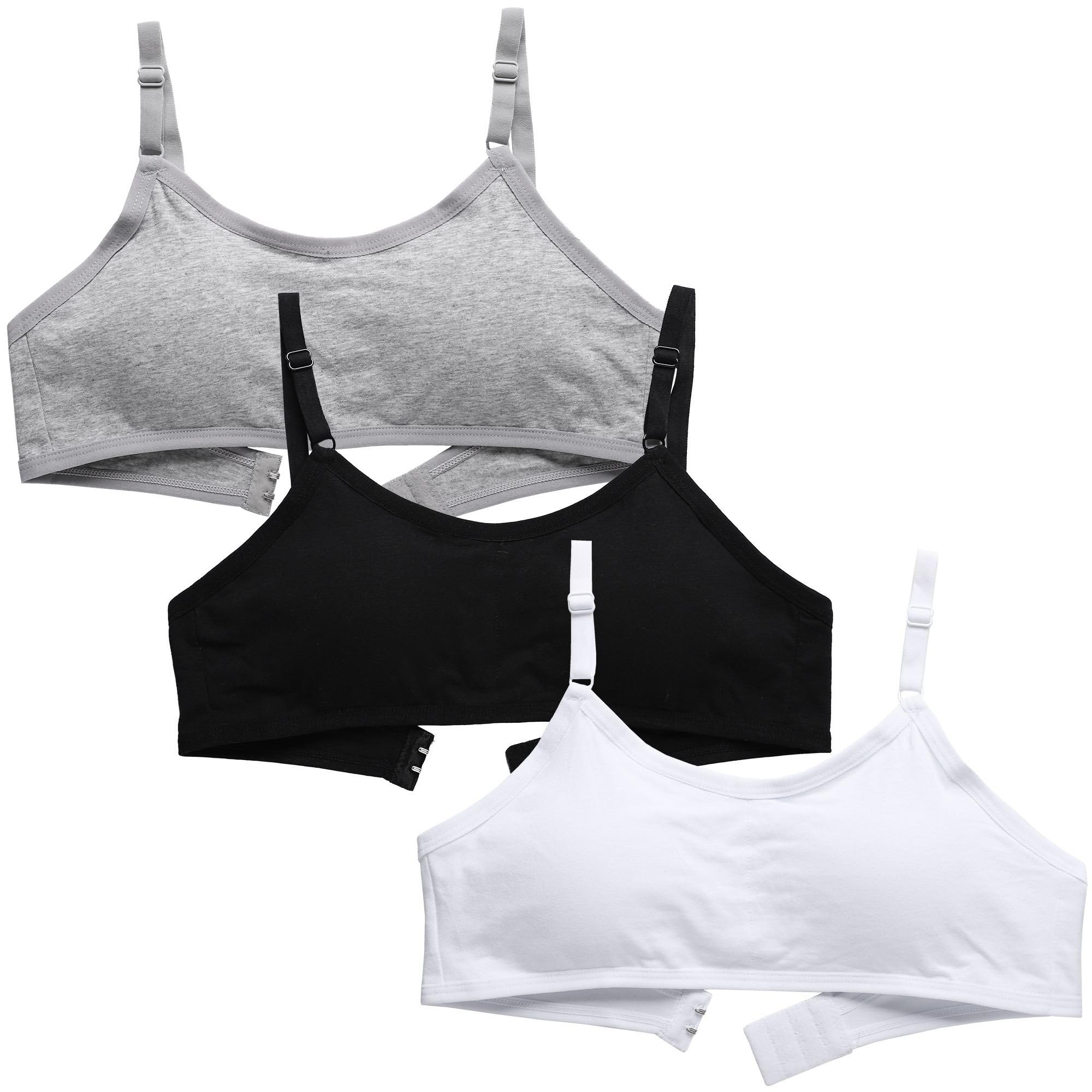 Nastoletnie dziewczęce biustonosze treningowe bezprzewodowa lekka wyściełana bielizna sportowa kamizelka wiązana na szyi Bralettes z regulowanym paskiem dla dzieci w wieku 10-16 lat