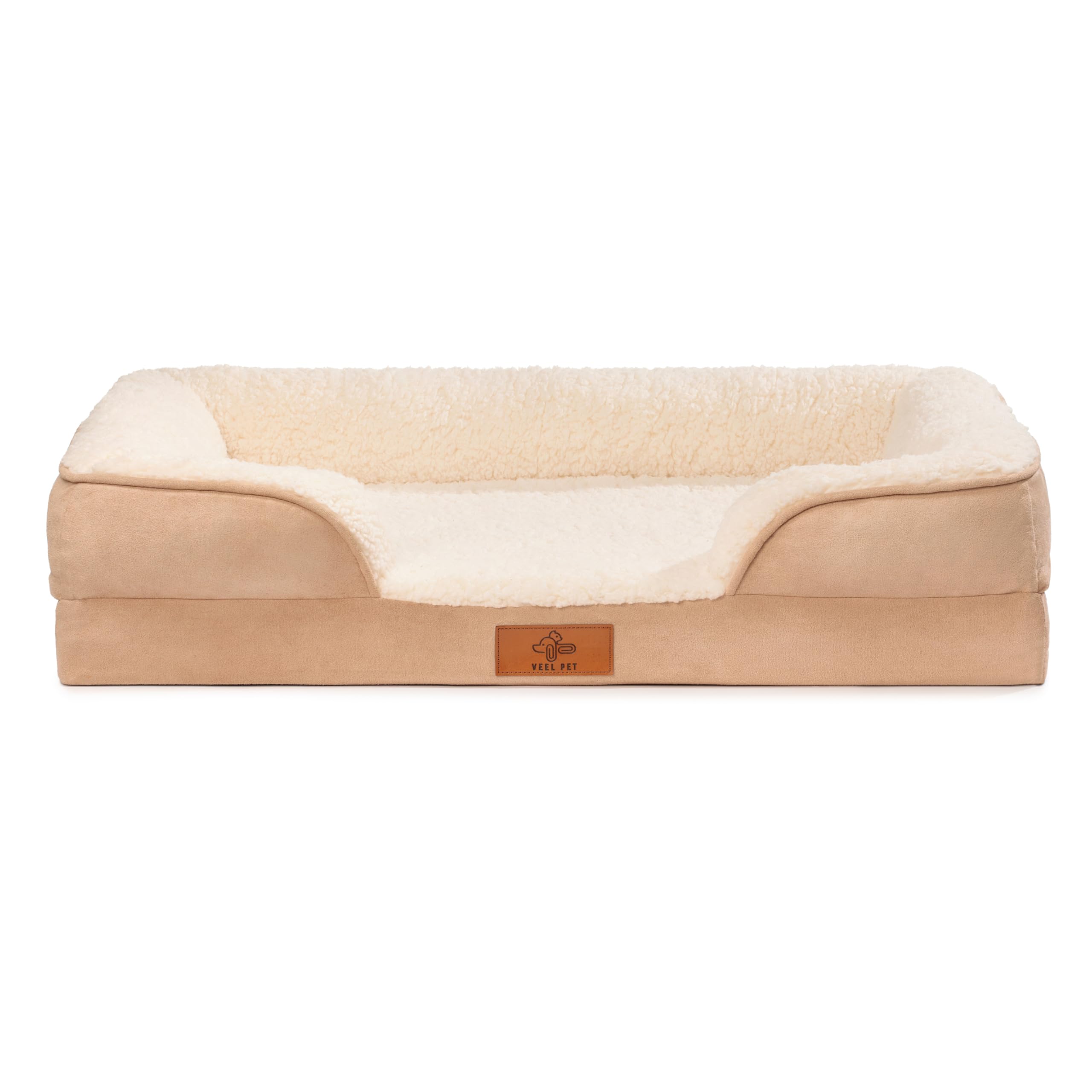 Cuccia Ortopedica per Gatti con Bordi Rialzati – Letto Morbido e Lavabile per Gatto, Materasso memory foam con Fondo Antiscivolo, Fodera Sfoderabile, Cuccia Comfort Premium (SMALL)