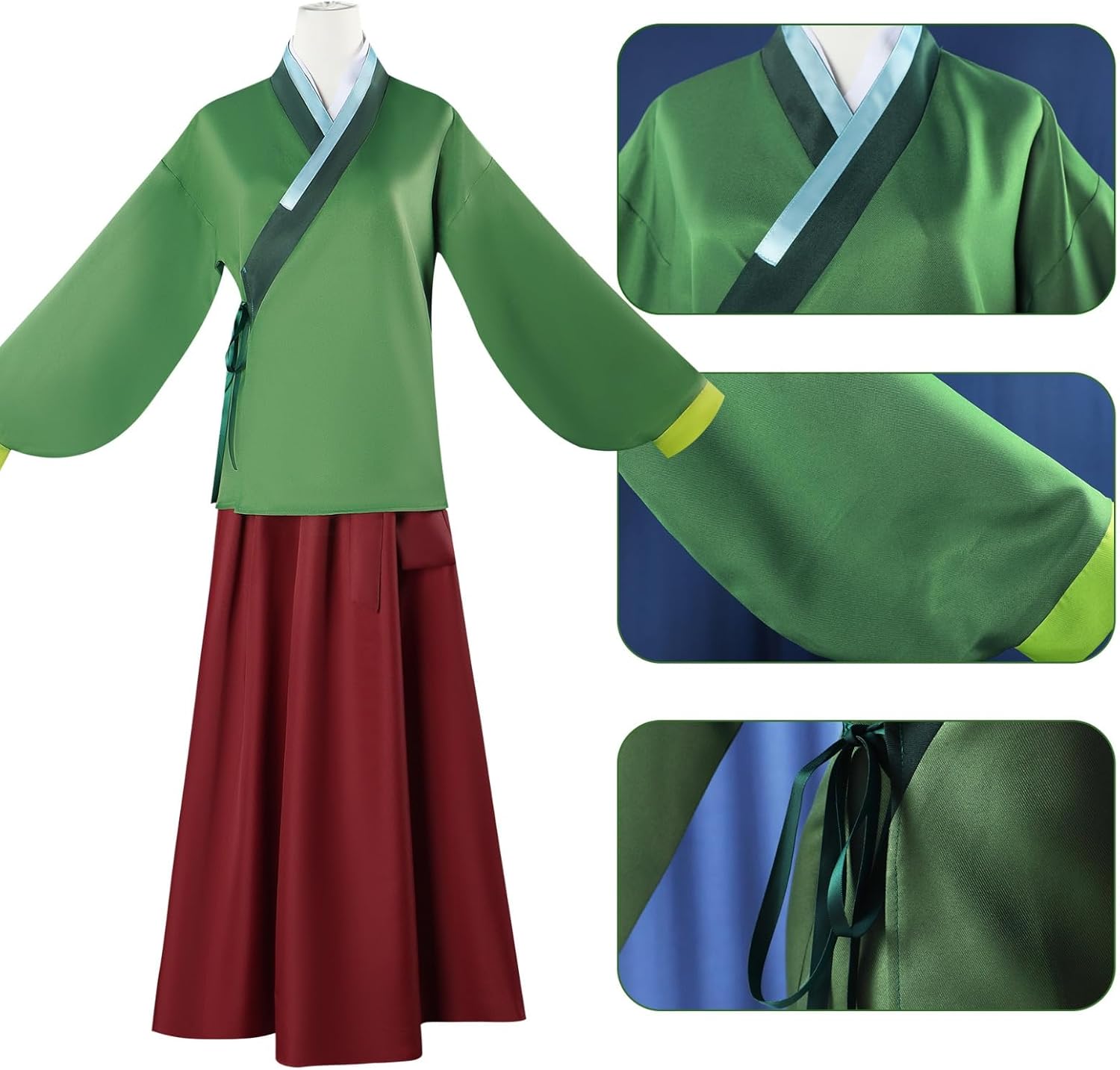 Cosplay Costume Dress Kimono Shirt Top Skirt Uniform Halloween Outfits for Women Girls