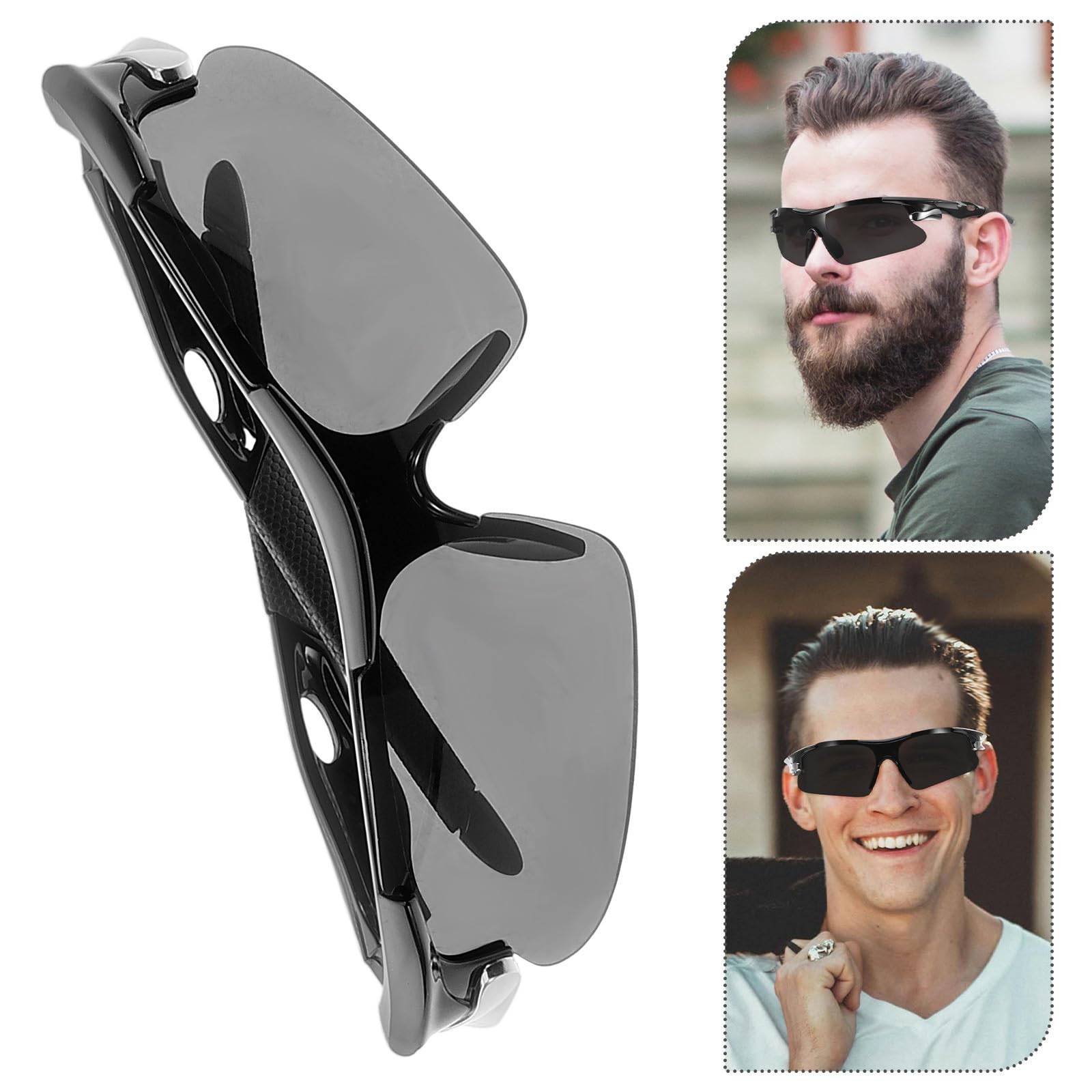 Lunettes de Soleil Sportives pour Cyclisme et Randonnée, 2pcs en PC Solide, Design Élégant, Protection UV pour Hommes et Femmes en Plein Air