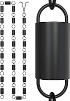 Vista 17 de Rain Chains Direct - Cadena de lluvia moderna en bucle - 8.5 pies - Aluminio negro resistente con recubrimiento en polvo - Cadenas de lluvia premium