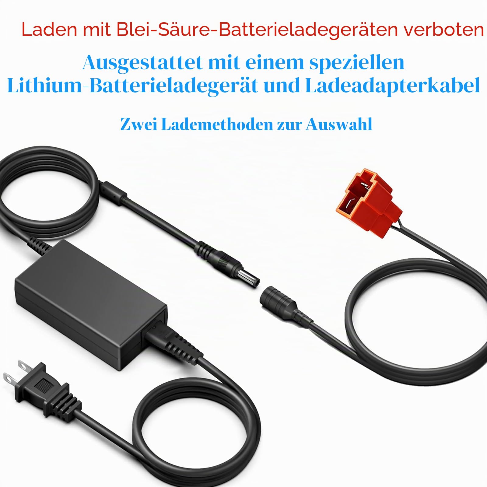 24V 8Ah Lithium-Ionen Ersatzakku für Kinderfahrzeuge, Kompatibel mit BRP CAN-AM Maverick X3, Land Rover, Mercedes-Benz G63, mit Adapter und Ladegerät