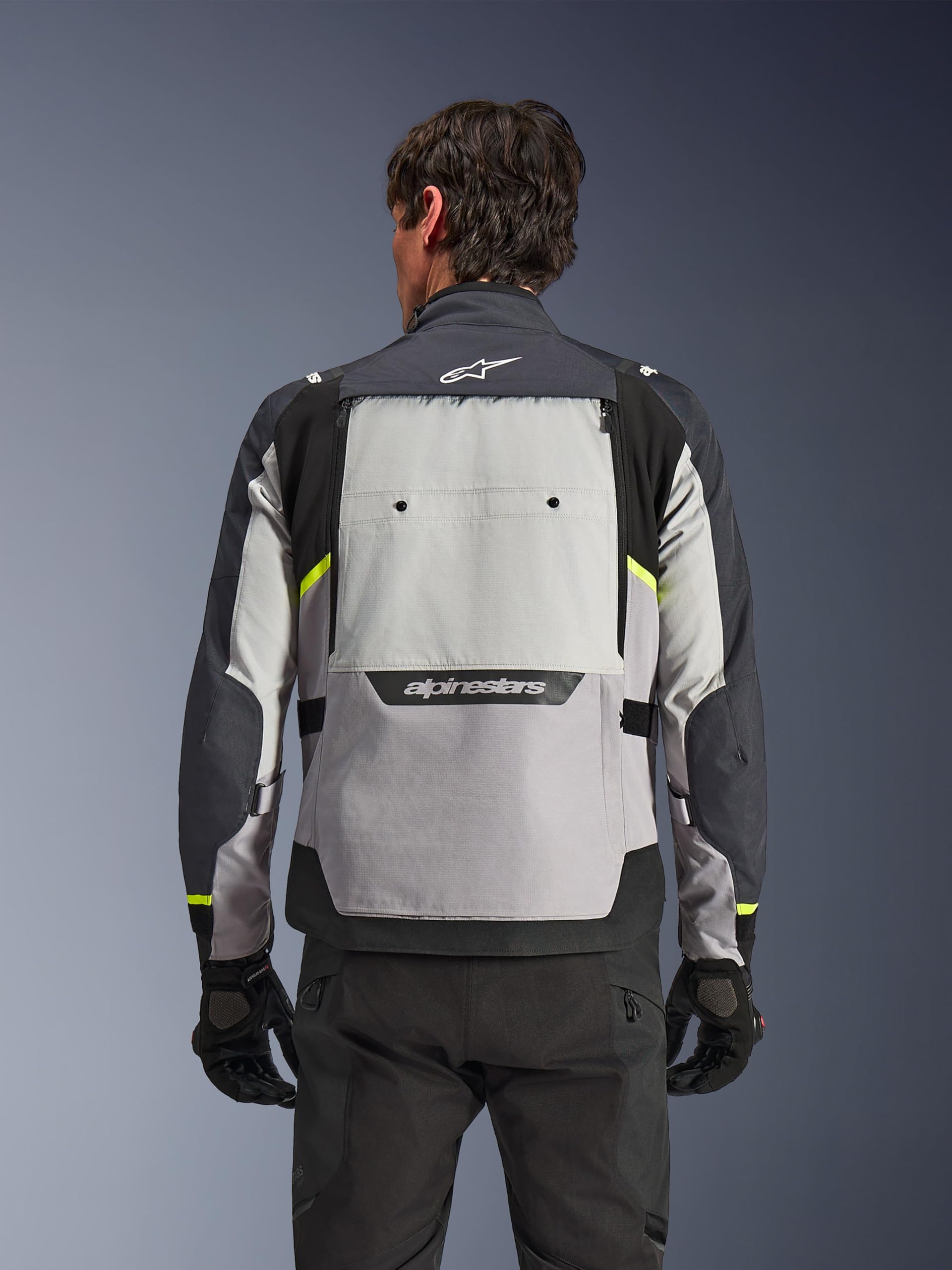 Alpinestars Cusco Drystar męska kurtka motocyklowa, przygodowa, turystyczna, lekka, odporna na rozdarcia, odpinana wodoodporna podszewka, Lodowy szary/średni szary/głęboki szary, M