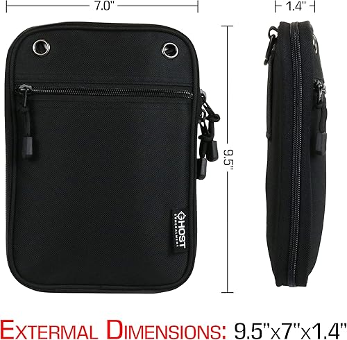 Miniatura 2 de Ghost Concealment Riñonera oculta para pistola con correa para el hombro y trabillas para cinturón, soportes para pistola con bolsillos con