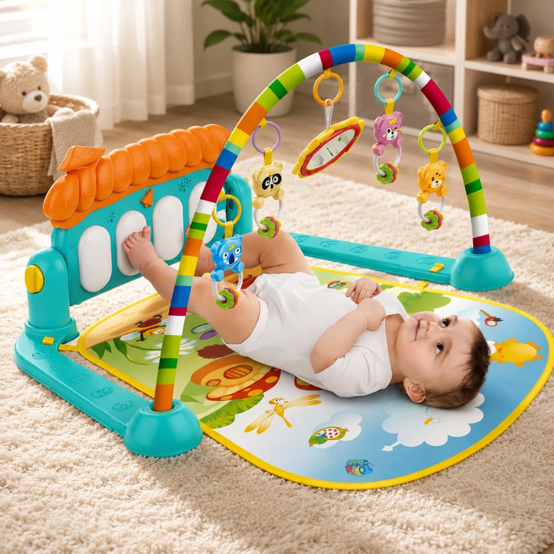 ToysBuddy Kick and Play Multi-Function ABS High Grade Plastic Piano Baby Gym and Fitness Rack Products-image-29