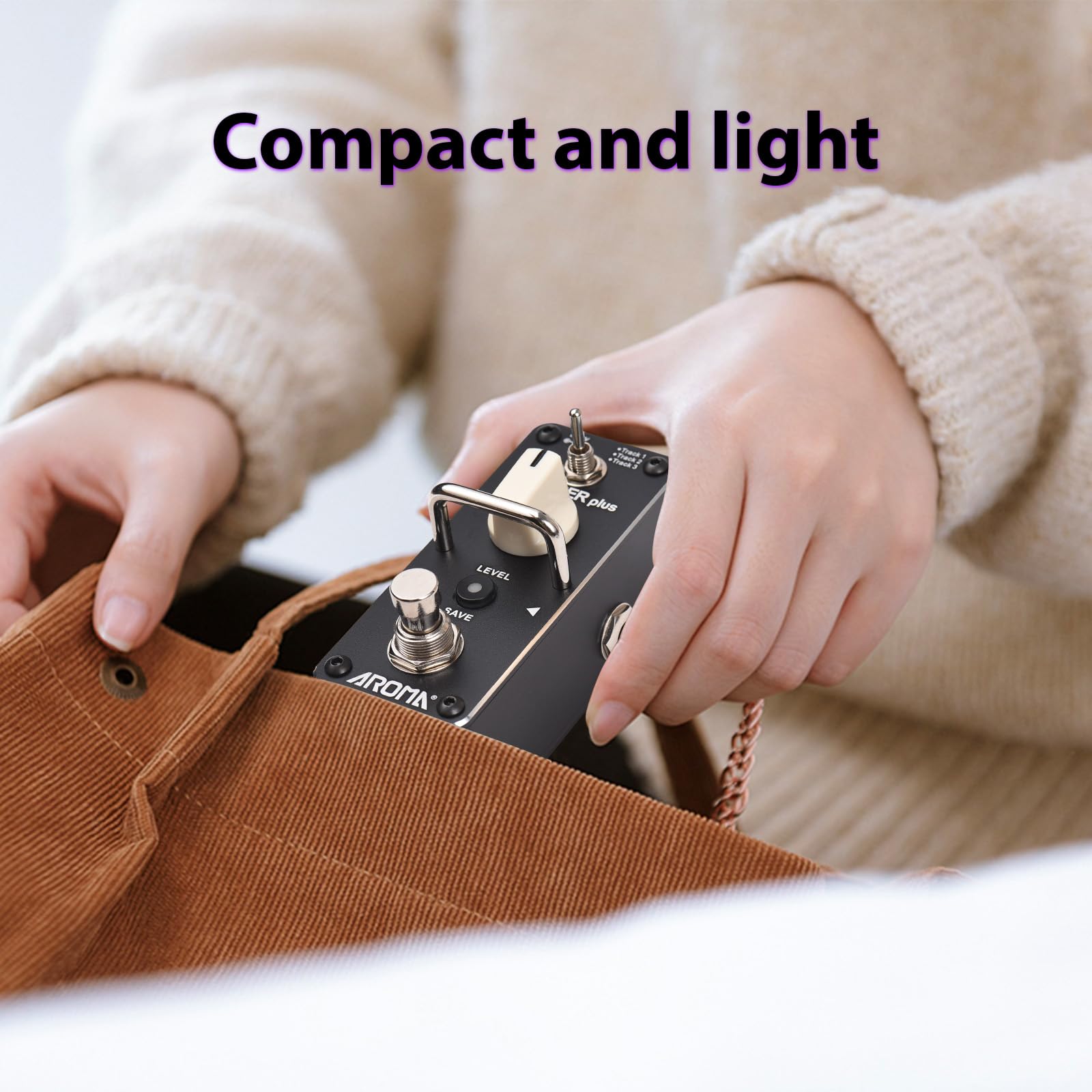 Looper Pédale de boucle pour guitare électrique 24 bits/44,1 kHz Pédale d'effets Looper Double couleur LED Indicateur d'état Réglage du volume Bouton d'enregistrement Bouton d'enregistrement