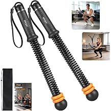 Cordless Battle Ropes, Adjustable Ropeless Battle Rope for Home Gym Workout, Portable Arm Fitness Equipment for Strength Training & Cardio, No Anchor Needed with Training Poster