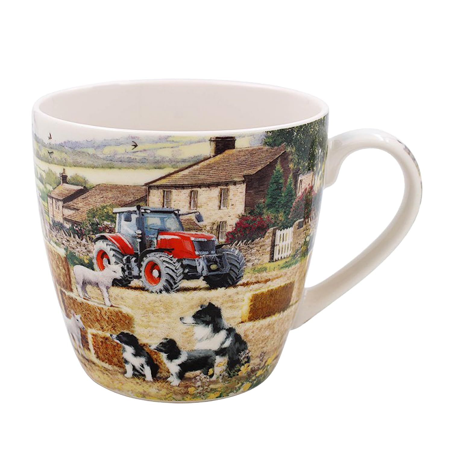The Leonardo Collection Collie & Sheep Breakfast Lesser & Pavey Mug | Ceramic Coffee Mug For Home Or Work | Premium Design Mugs For All Occasions | Lovely Mugs For Tea, Coffee & Hot Drinks - Macneil Studios