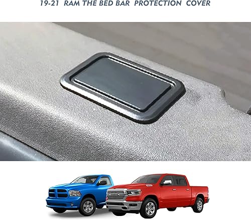 Miniatura 4 de 2023 Ram 1500 - Fundas de bolsillo para estaca de riel de cama, compatibles con tapones traseros para camiones Dodge Ram 2019-2023