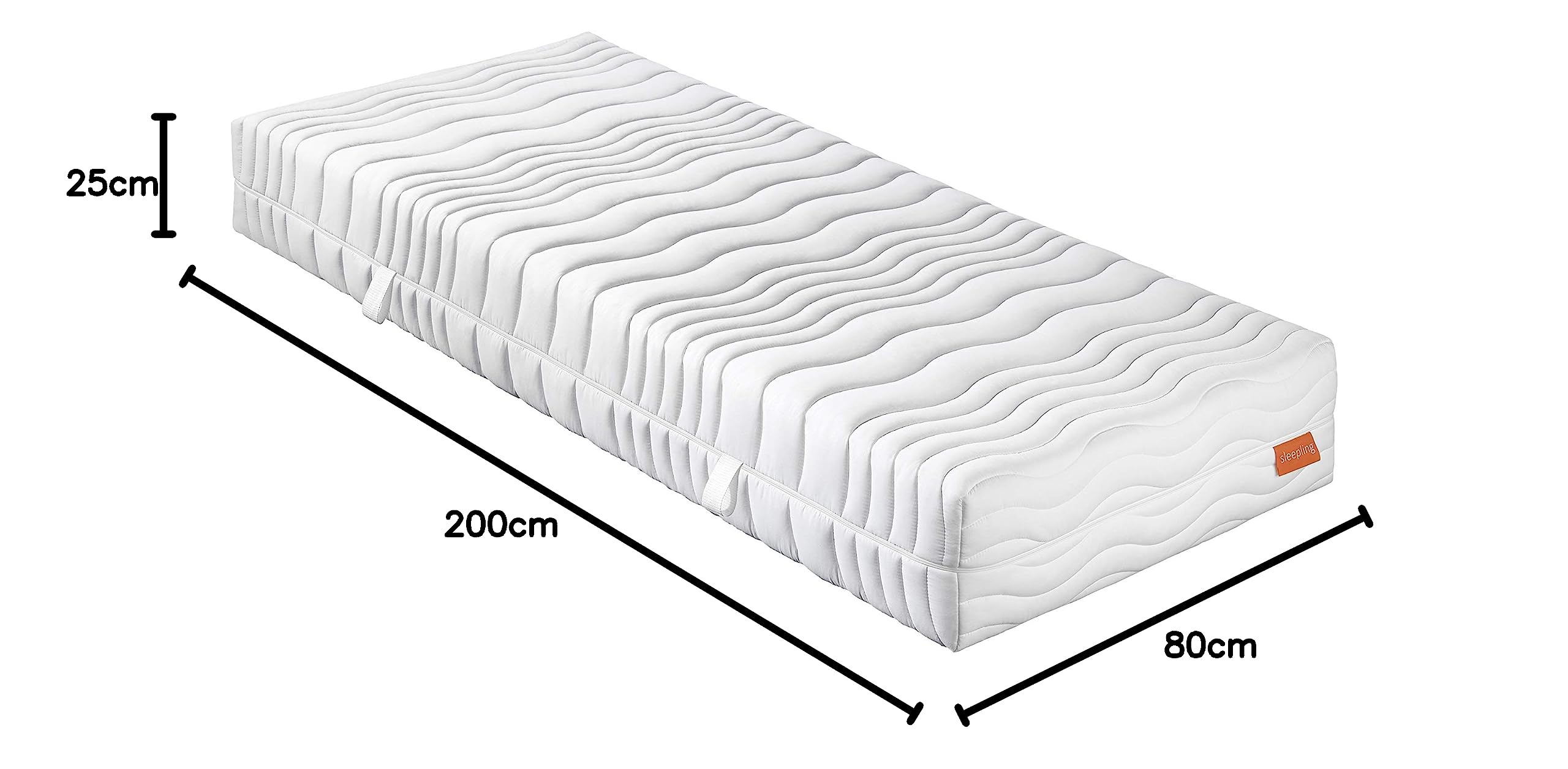 sleepling 193944 Innovation 300 mattress, 7-zone cold foam mattress
