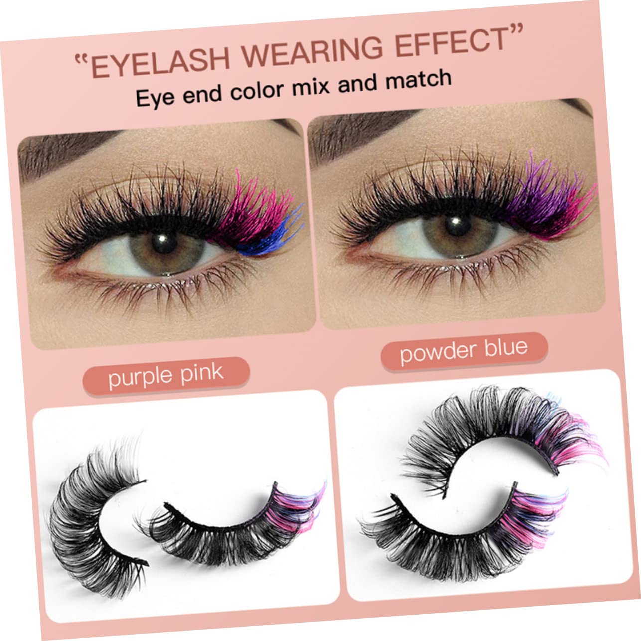 Housoutil 35paia Colorate Arricciate Per Halloween e Cosplay Multi-colore Naturale Facili Applicare Per Feste