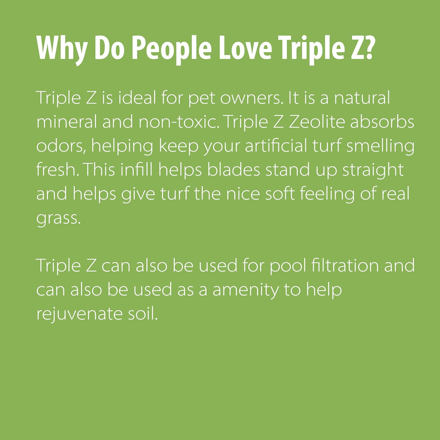 MSI Triple Z Zeolite Turf Care Solution 50 Lb Bag