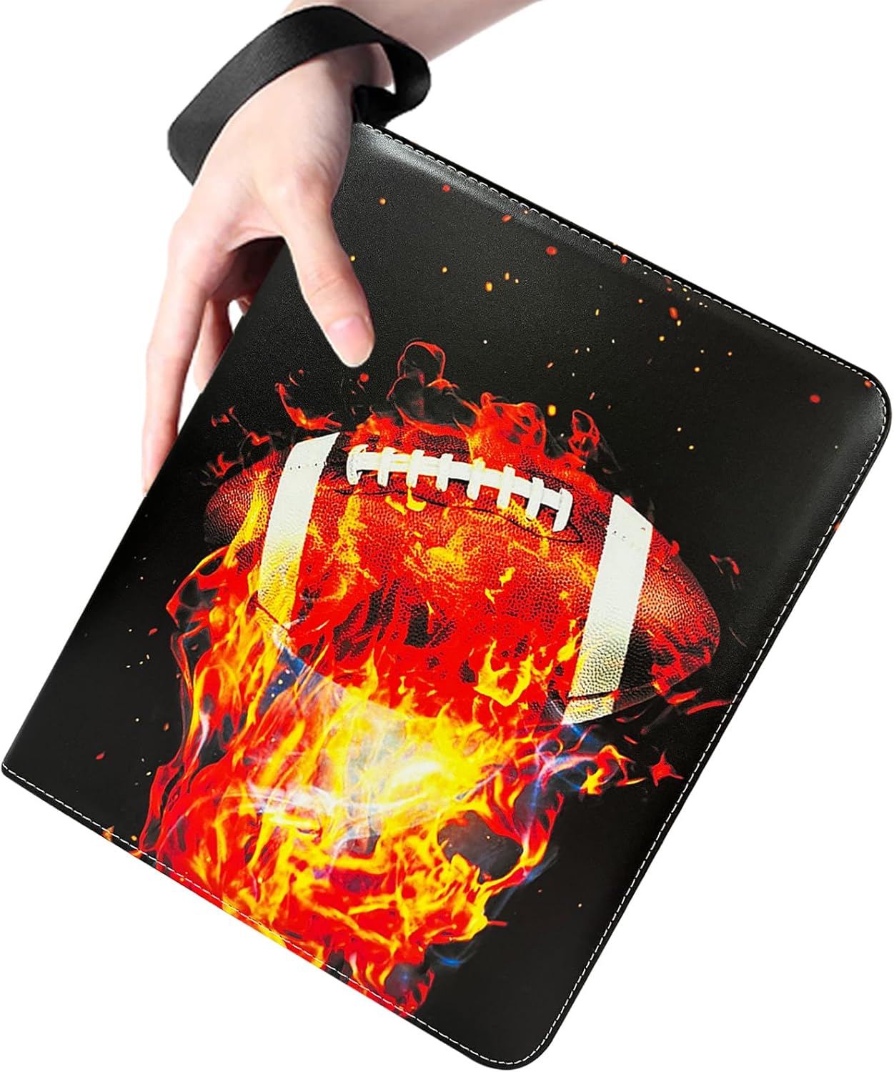 Football Card Binder with Sleeves 400 Pockets, Collectible Football Card Albums, Trading Holder Card Binder for Sports Cards