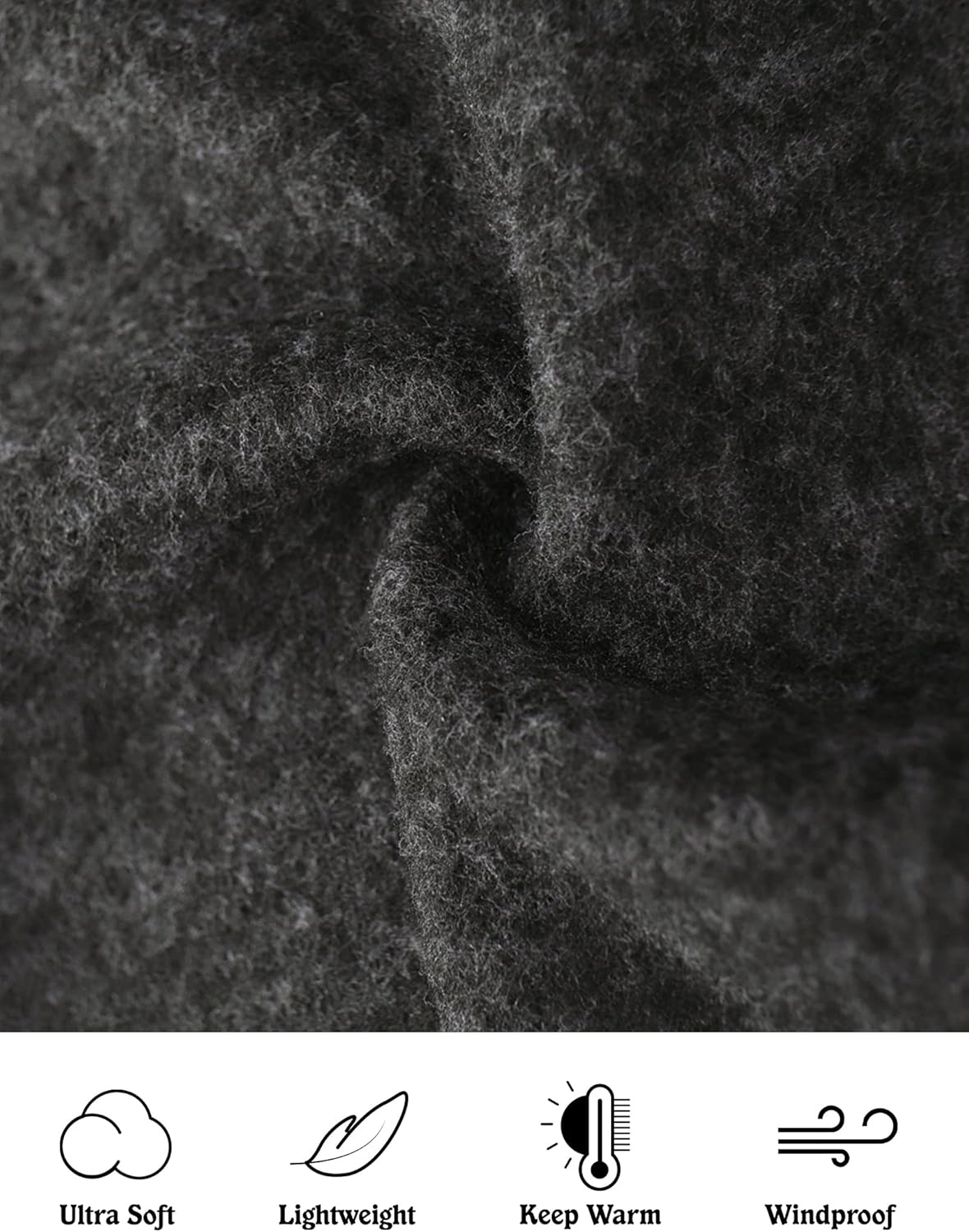 Dolcevida Women's Long Sleeve Sweater Fleece Zip Up Speckled Jacket with Pockets - Image 5