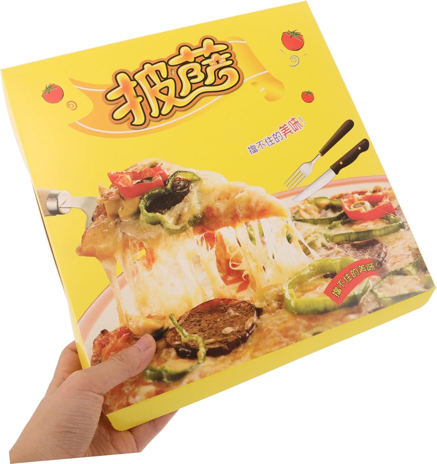 40pcs 9-inch Pizza Boxes Paper Takeout Containers Cardboard Pizza Storage Boxes for Food Packaging Bakery and Leftover