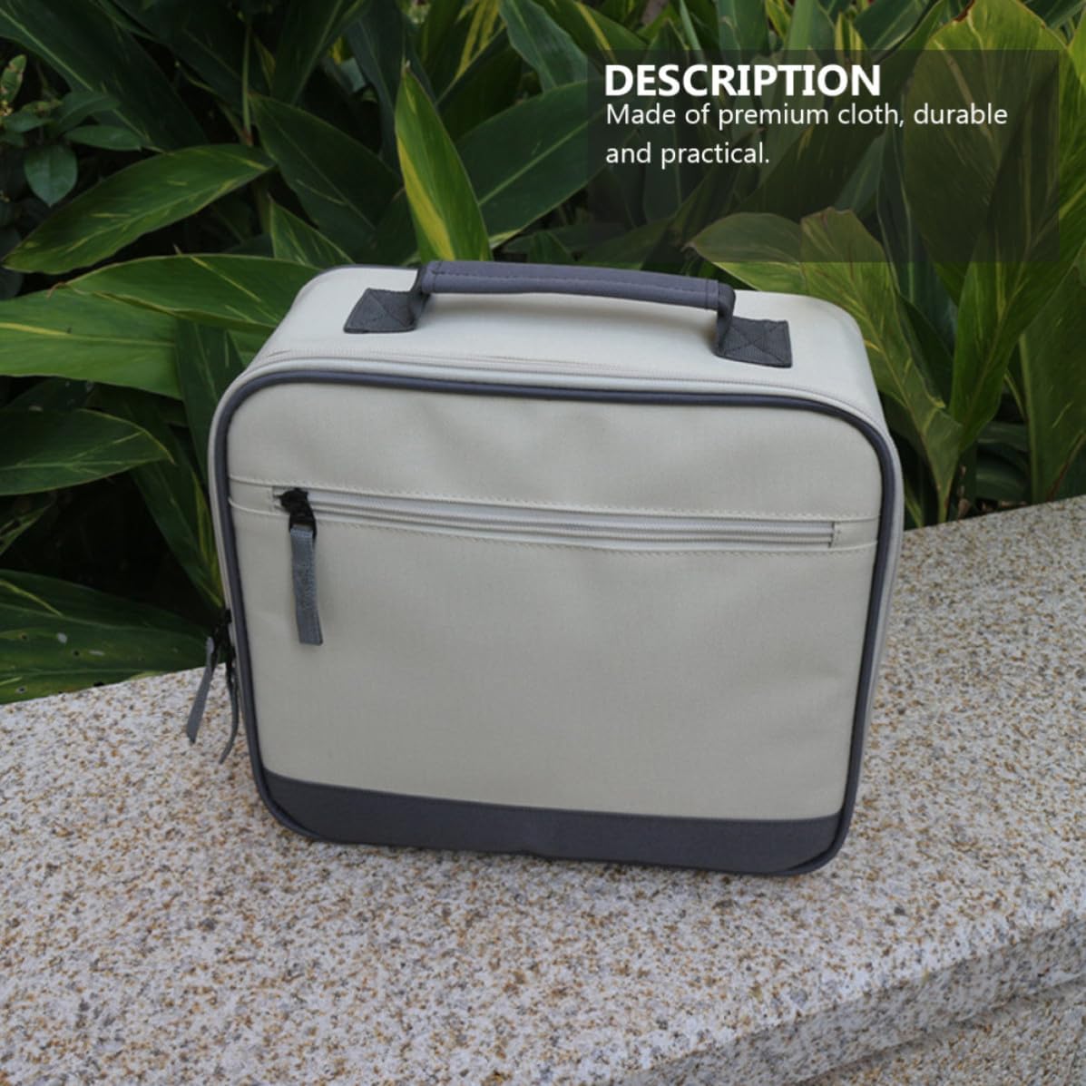 Portable Digital Accessories Storage Bag with Oxford Cloth and Pearl Cotton Material, Lightweight Projector Package Pouch for Travel, Protective Electronic Travel Storage Case