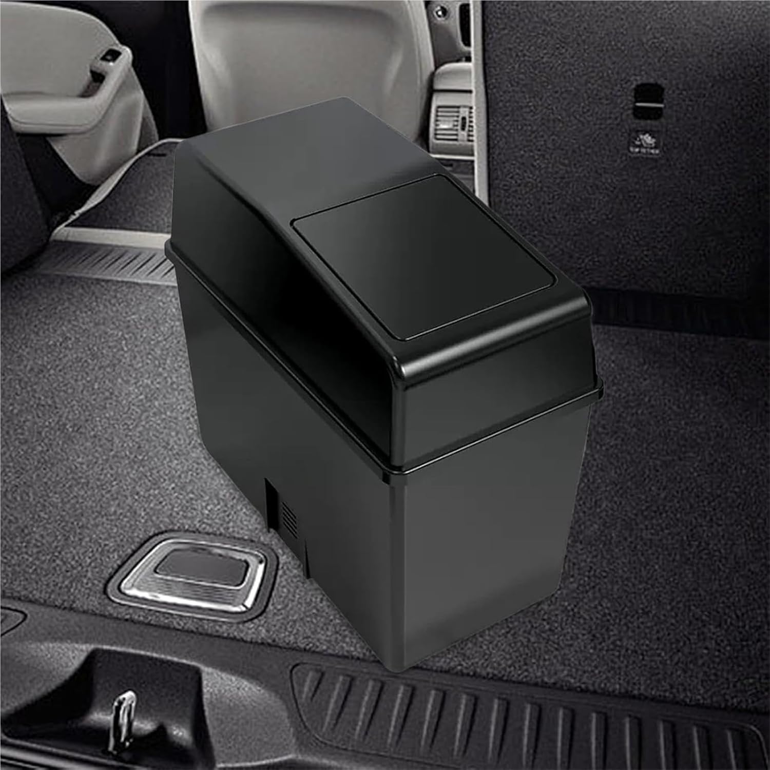 Car Trash Can with Lid, Garbage Bin Storage Office Home Kitchen for Outdoor Bedroom Trailer Camping