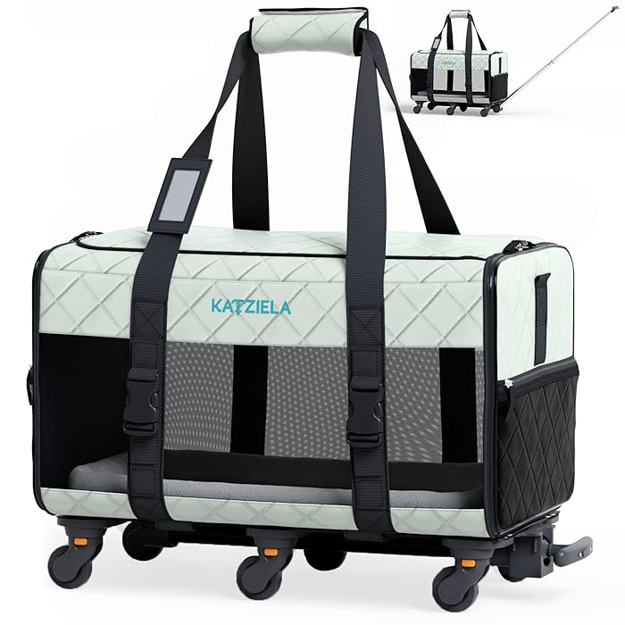 Buy Pet Carrier Airline Approved Dog Carrier with Wheels TSA
