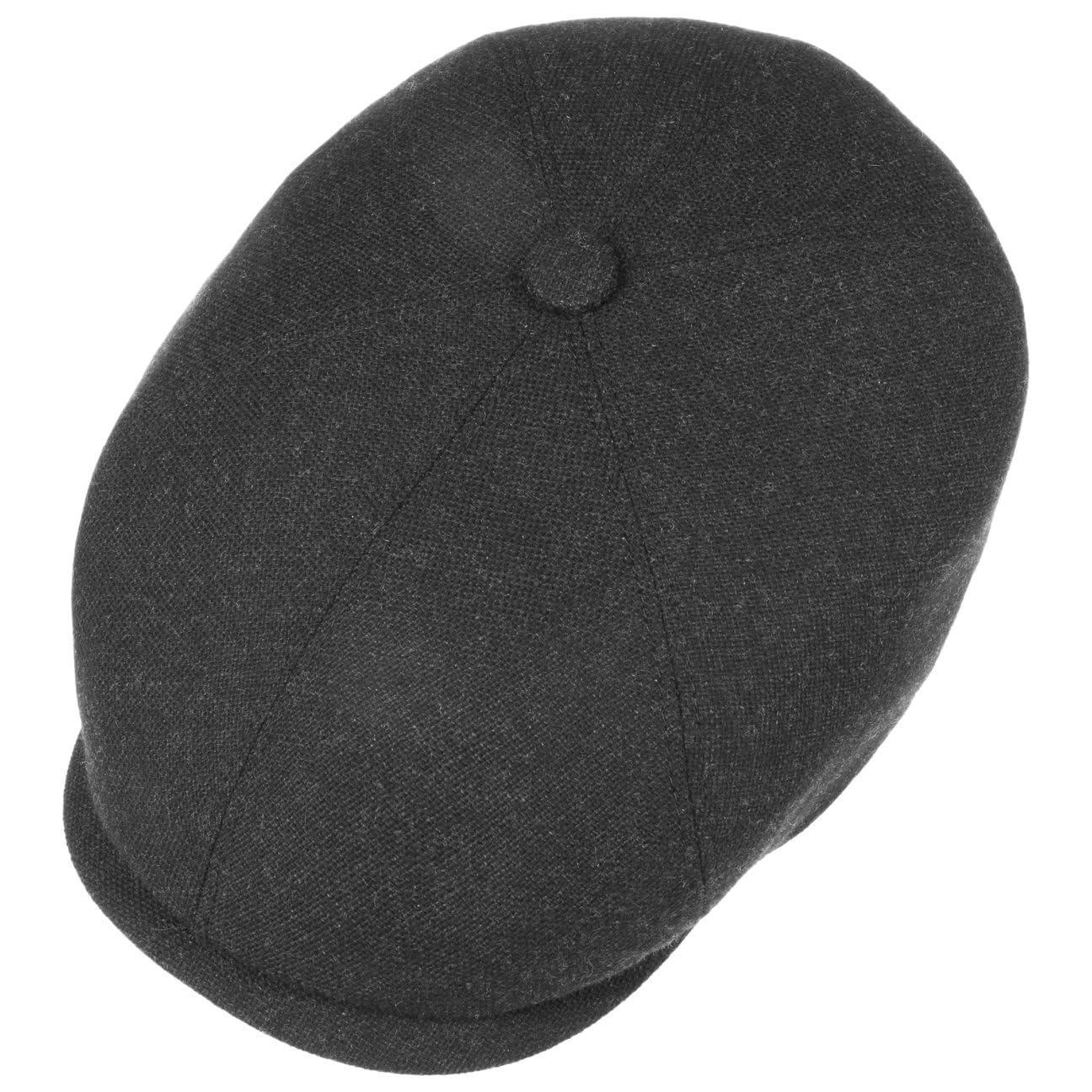 Stetson Brooklin Wool Cashmere płaska czapka męska – Made in EU – czapka z podszewką z bawełny – jednokolorowa czapka z daszkiem – czapka z daszkiem z żywej wełny i kaszmiru – jesień/zima