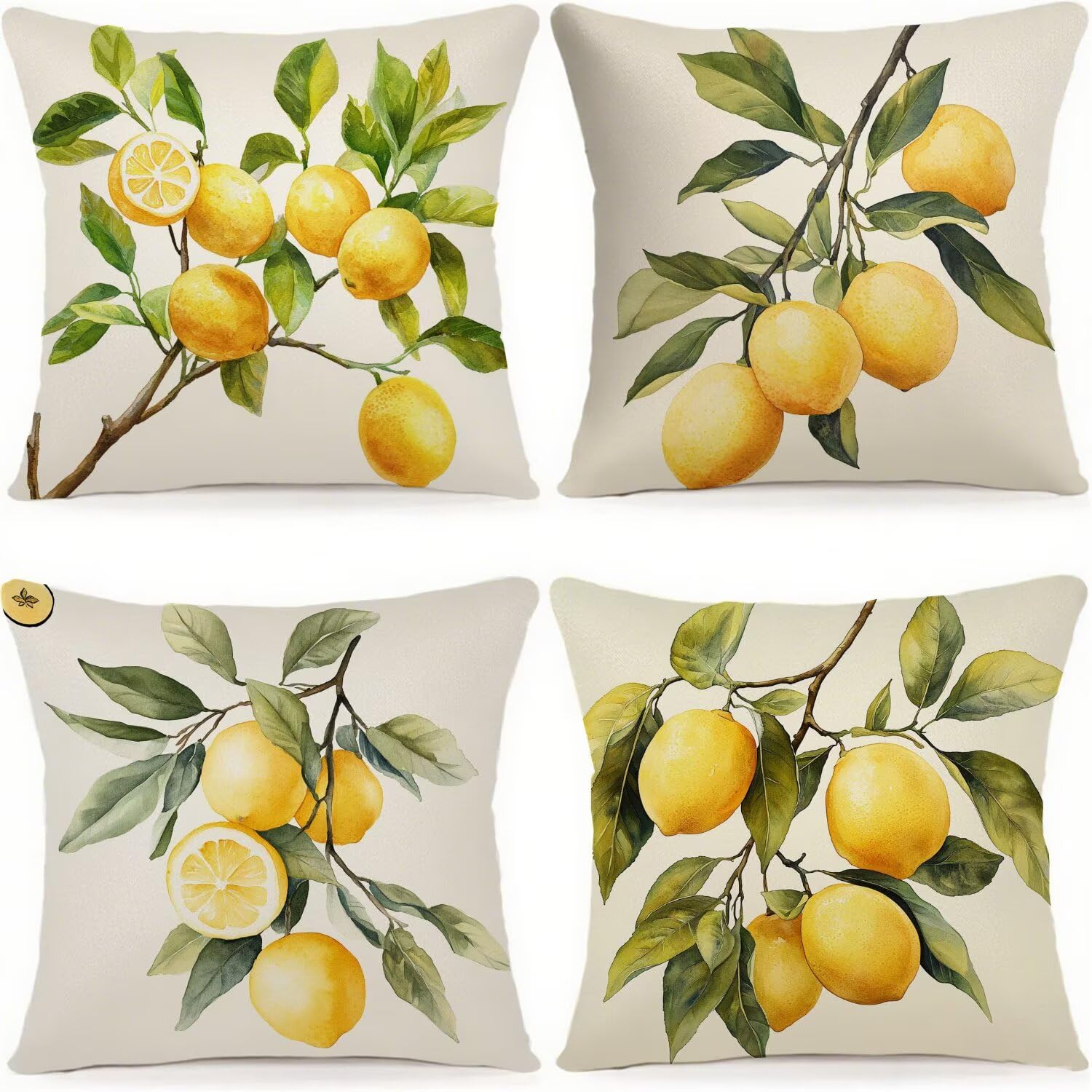 Federa per cuscino da esterno, impermeabile, 60 x 60 cm, in lino, decorativa, quadrata, con stampa su entrambi i lati, per soggiorno, decorazione per la casa, regalo da donna R-430