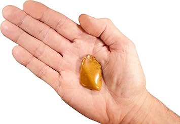 Mustard Yellow Jasper 1 1/4" Tumbled Polished Natural Rocks and Minerals Solar Plexus Chakra Raw Healing Crystals and Stones