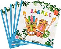 Vista 1 de WERNNSAI 50 servilletas hawaianas para fiesta, decoración de fiesta Luau, servilletas de papel tropicales de 3 capas, suministros de cumpleaños