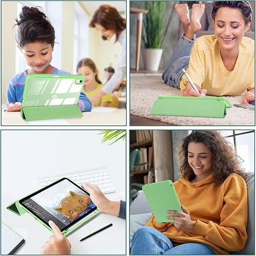 Vista 153 de ProCase Funda para iPad (A16) de 11ª generación de 11 pulgadas 2025/10ª generación de 10.9 pulgadas 2022 con soporte para lápices, funda híbrida Azul