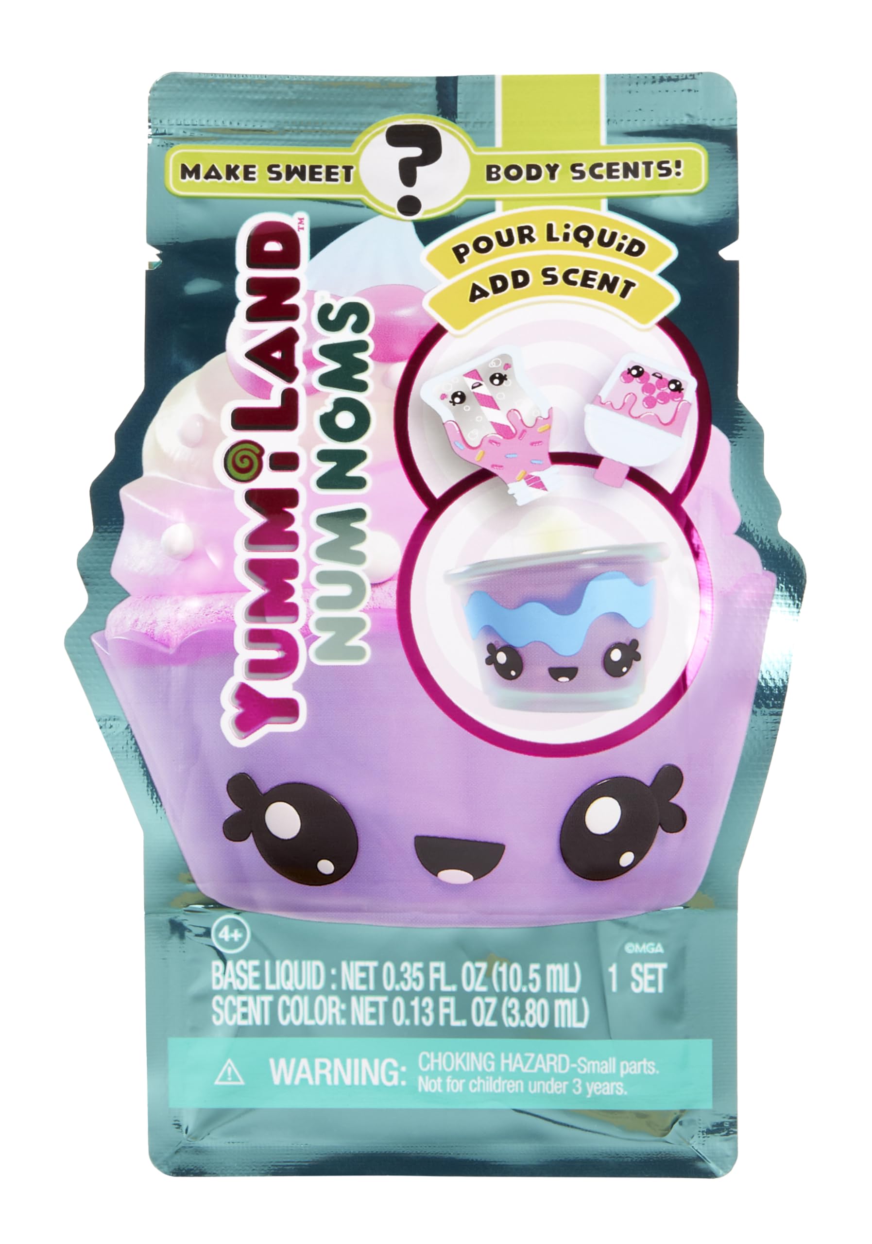 Yummiland Num Nom Body Scents Series 2 Include 1 bambola - Scopri 10 personaggi, Confezione Cieca, Fragranza fai-da-te, Profumo Roll-on, Oggetti da Collezione. Età 4+