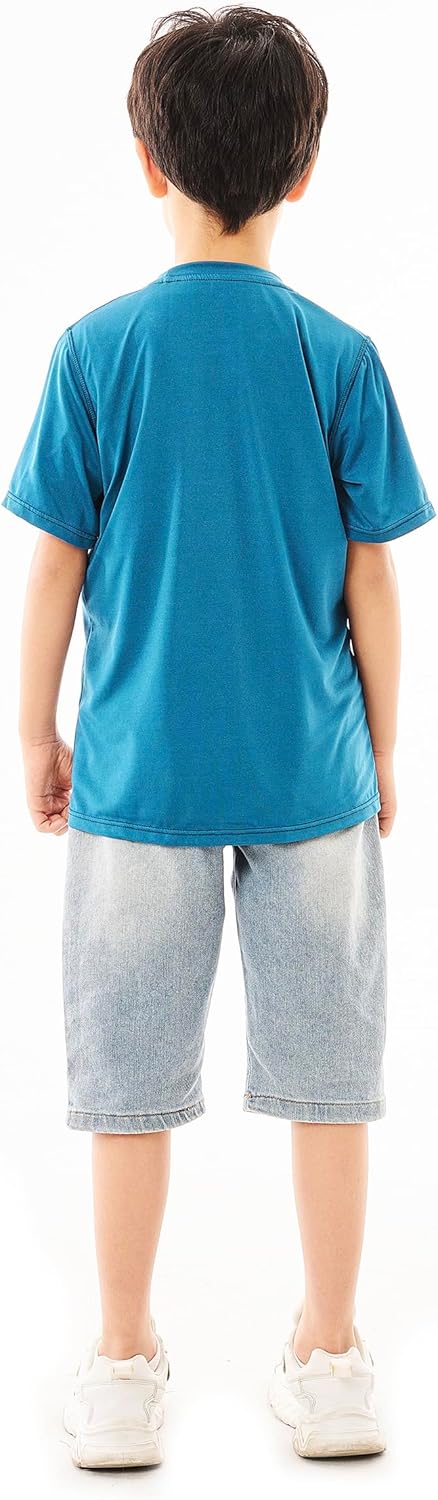 5 Pack Youth Quick-Drying T-Shirt Moisture Wicking Athletic Short Sleeve Tees for Boys & Girls - Image 3
