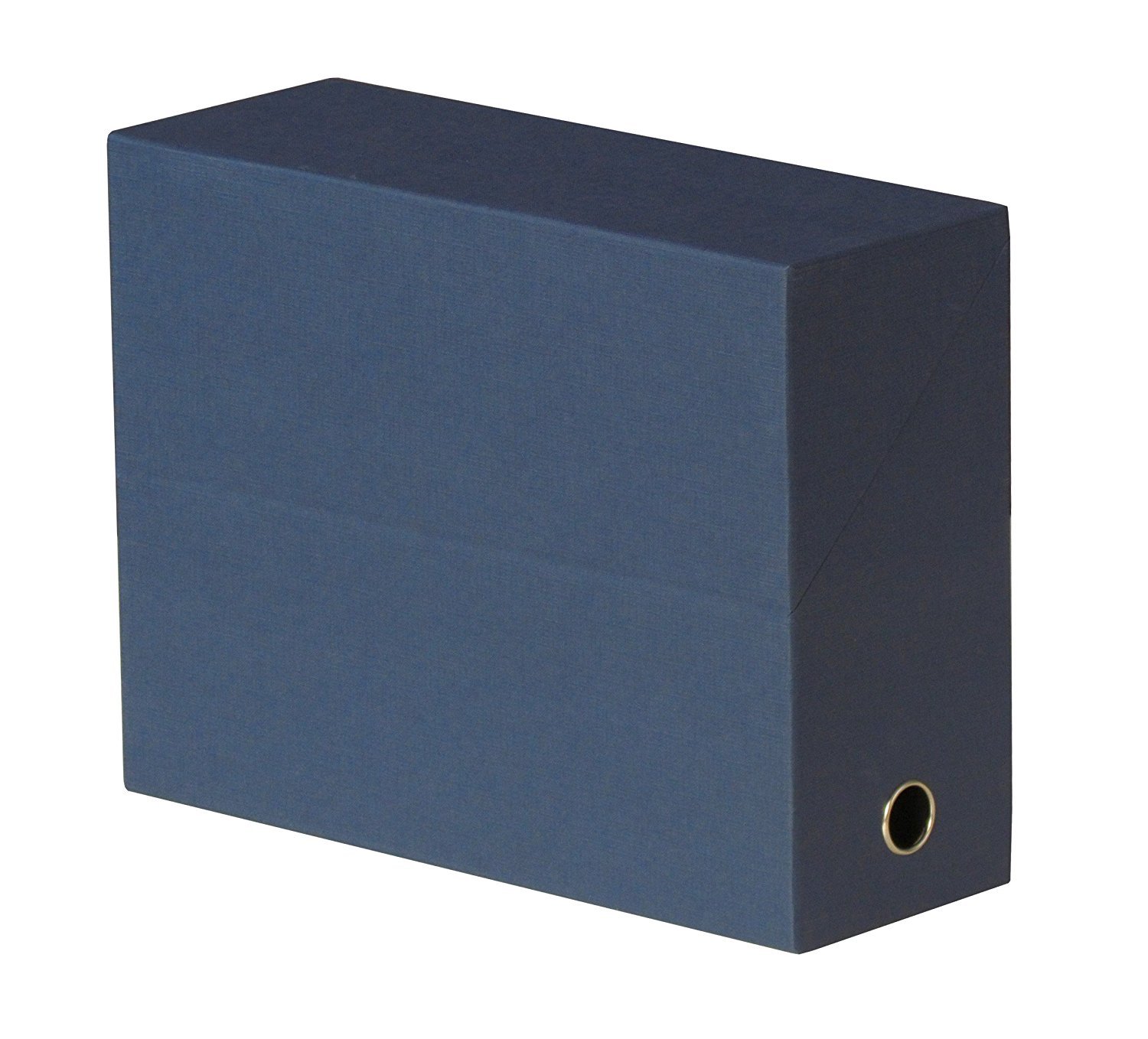 Lot de 5 Boîte transfert Ferilin FAST, dos de 12 cm, en carton rigide recouvert de papier toilé bleu foncé