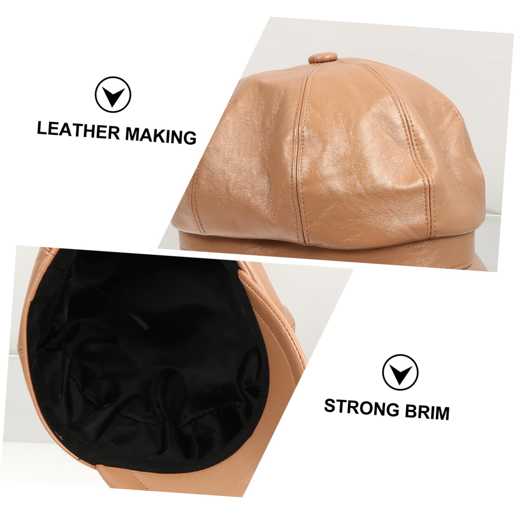 BESPORTBLE Woman Beret Hat Stylish Painter Hat for Women Warm and Fashionable for Daily Wear Parties and Travel Khaki