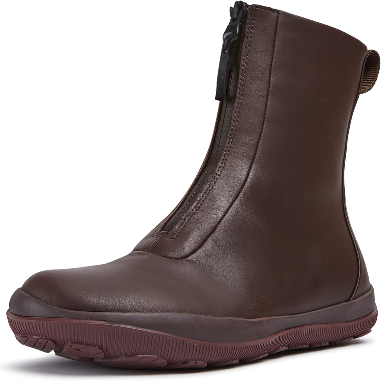 Camper Women's Peu Pista GM Mid Calf Boot, Dark Brown, 6