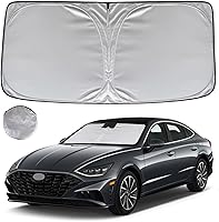 Vista 45 de KAYZT Parasol para parabrisas para Toyota Camry 2012-2017 LE XLE Hybrid SE XSE Sedan plegable, accesorios de ajuste personalizado para ventana