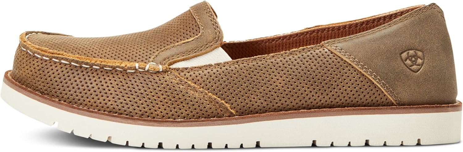 ARIAT Women's Cruiser Boat Shoe 7 Women/7 Men Brown Bomber