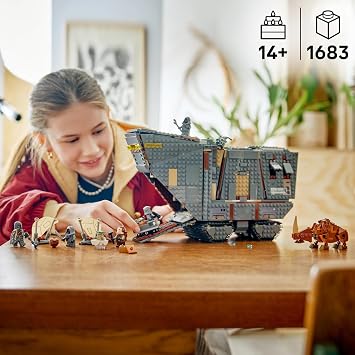 LEGO Star Wars 75453 Offworld Sandcrawler and Mudhorn - Model kit w/Grogu Figure & 5 Minifigures incl. The Mandalorian - Birthday Gift for 14+ Year Old Teenage Boys & Movie Fans
