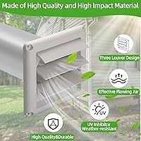 Vista 5 de Kit de ventilación de secadora con manguera/conector de conducto/placa de pared, conector de manguera de ventilación de secadora de 4 pulgadas, kit