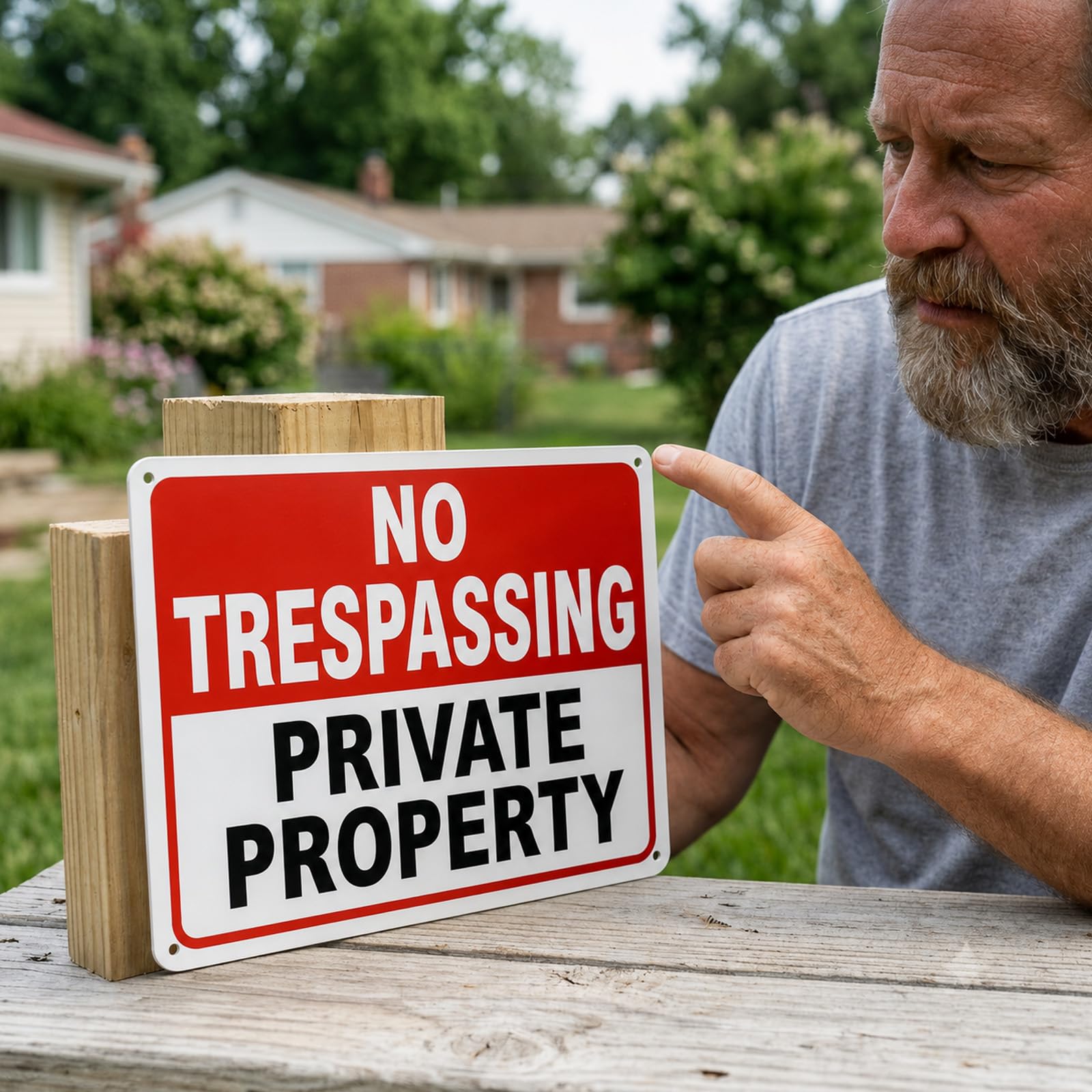 2 Pack No Trespassing Signs Private Property – 10x7 Inch 40 Mil Rust Free Aluminum, Reflective Warning Sign, UV Printed, Weatherproof & Easy to Mount, High Visibility Security Sign for Home & Business — Amazon image 10