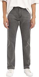 بنطلون جينز بقصة عادية سيرجيو وخصر عادي للرجال من ديفاكتو