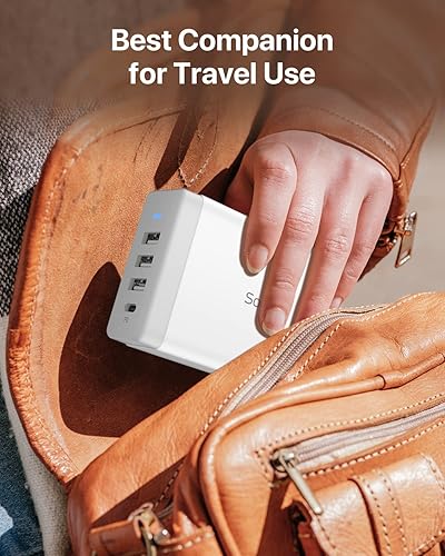 Miniatura 5 de SooPii Estación de carga USB de 40 W, estación de carga USB de 4 puertos con un puerto PDPPS de 25 W para múltiples dispositivos, 4 cables de carga